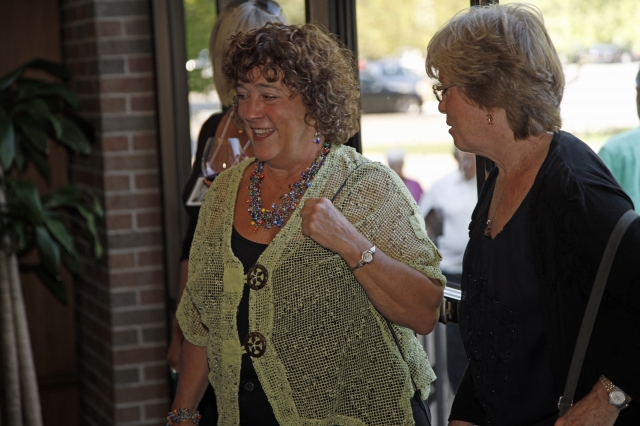 Barbara Sipley-LaLonde and sister Pat Sipley arriving at the reunion.