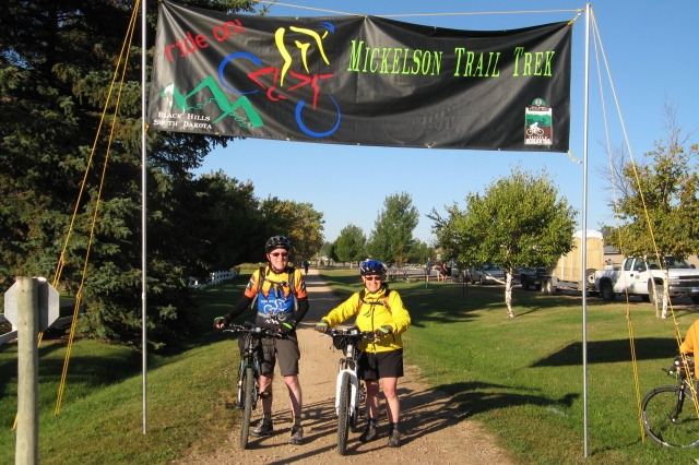 Fred & Kathy Ball riding in the 12th annual 3-day Mickelson Trail Trek in the Black Hills of South Dakota