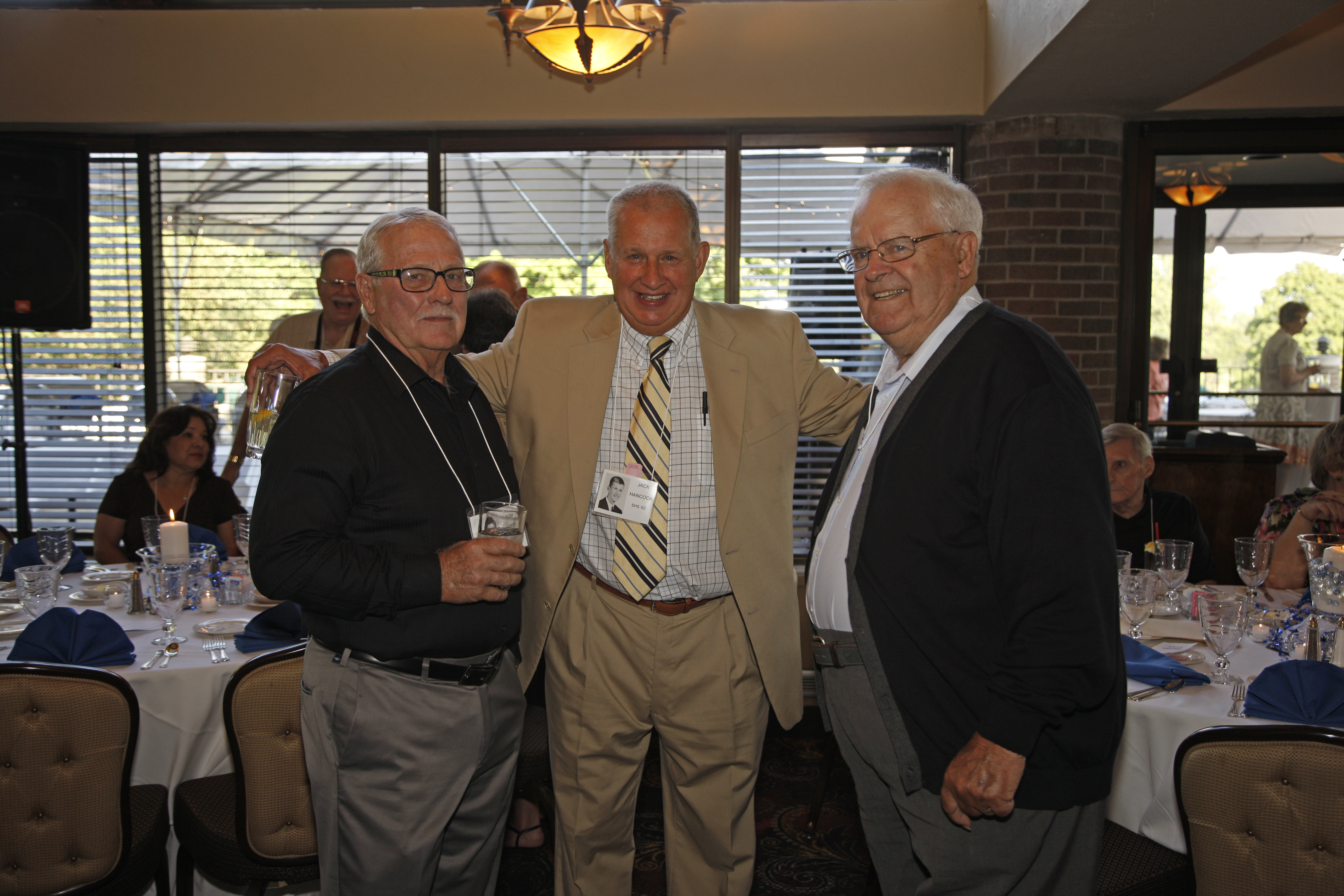Tom Sweet ('61), Jack Hancock and coach Ed Bryant